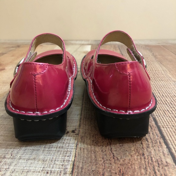 ALEGRIA Pink Mary Jane Clogs Breast Cancer EUC 35 - Picture 4 of 10